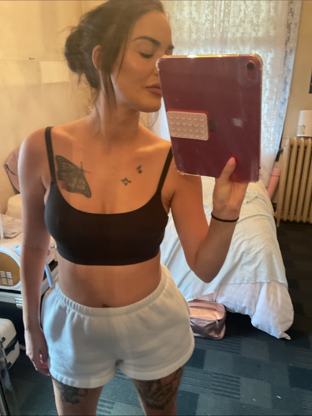 SKIMS Black Seamless Bralette with Adjustable Straps